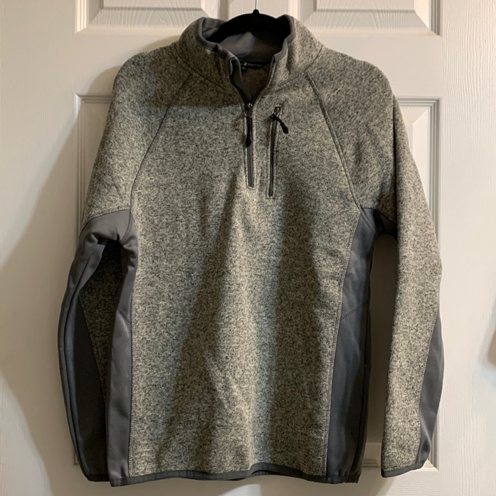 Mens 1/4 Zip Pullover Hoodie - S